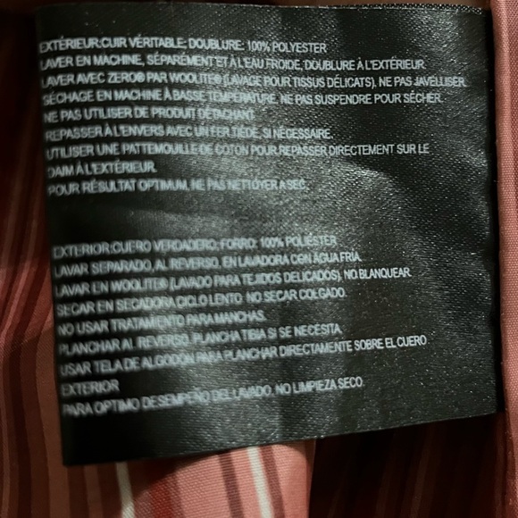 Bernardo Women's Burgundy Leather Jacket Size Medium - Picture 7 of 9